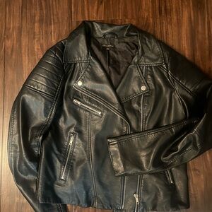 Black faux Leather Jacket